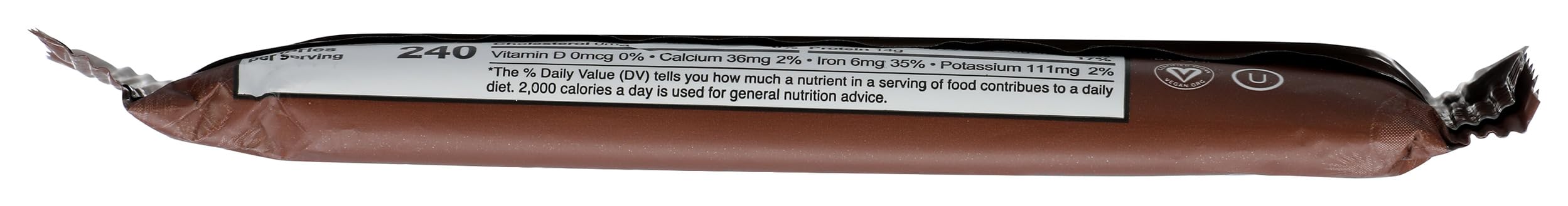 ALOHA Bar Chocolate Chip Ckie Dgh ingredients reveal premium components.