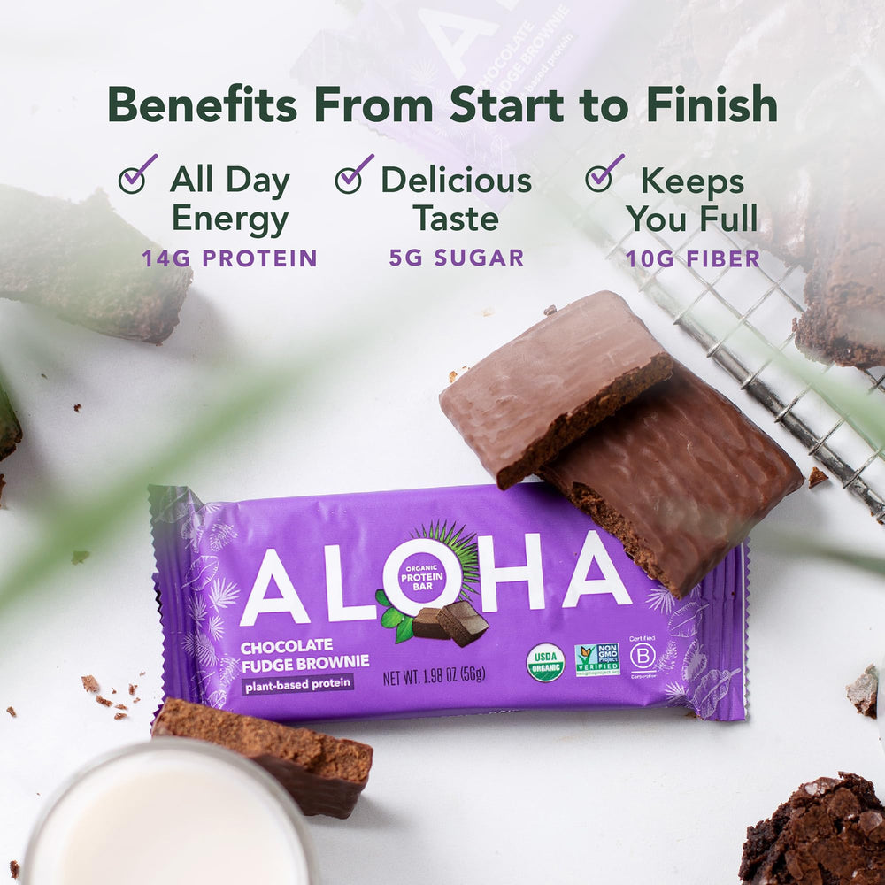ALOHA bar ingredients close-up showing pumpkin seed and brown rice blend for steady fuel.