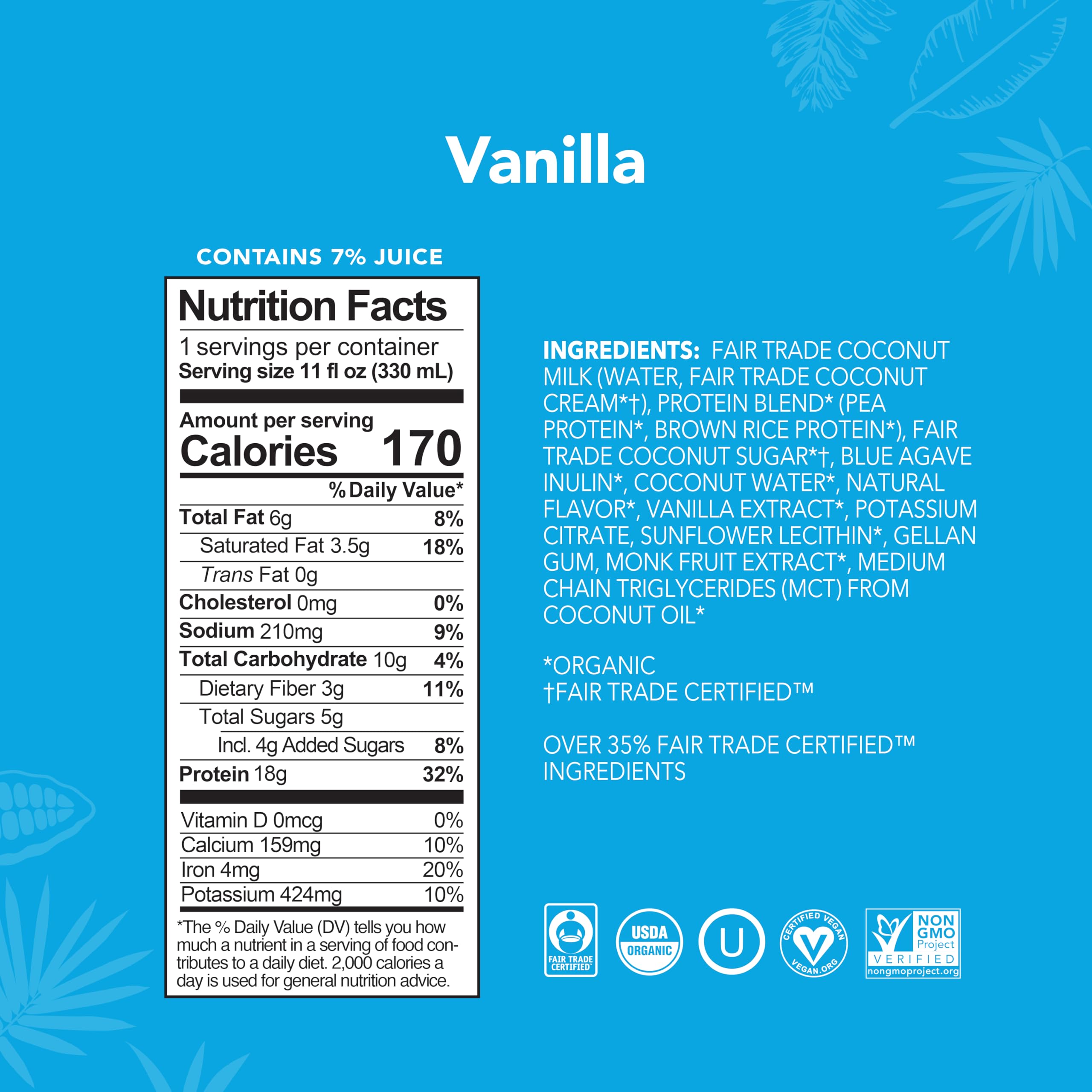 ALOHA creamy-texture ready-to-drink close-up demonstrates premium protein