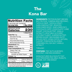 ALOHA Kona bar with coconut flakes and chocolate chips for texture
