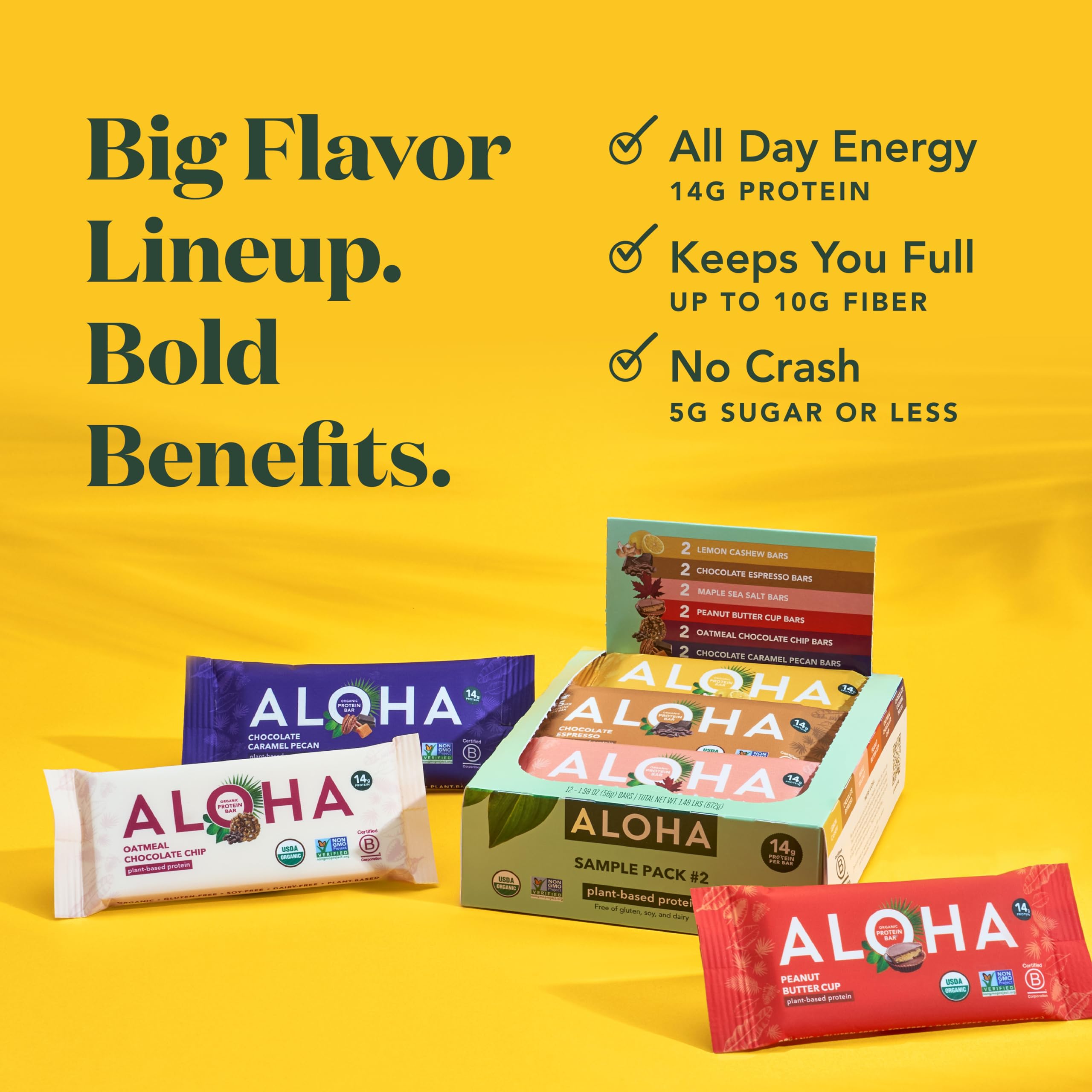ALOHA Maple Sea Salt bar delivering savory-sweet balance for midday energy.
