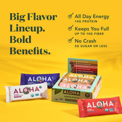 ALOHA Maple Sea Salt bar delivering savory-sweet balance for midday energy.