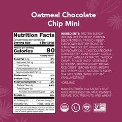 ALOHA Minis nutrition facts display 6g protein and 4g fiber