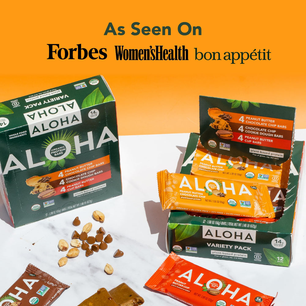 ALOHA organic pumpkin seed and brown rice protein ingredients for clean plant-based fuel