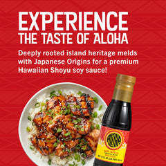 Aloha Shoyu Original Blend ideal for dipping sauces and enhancing umami.