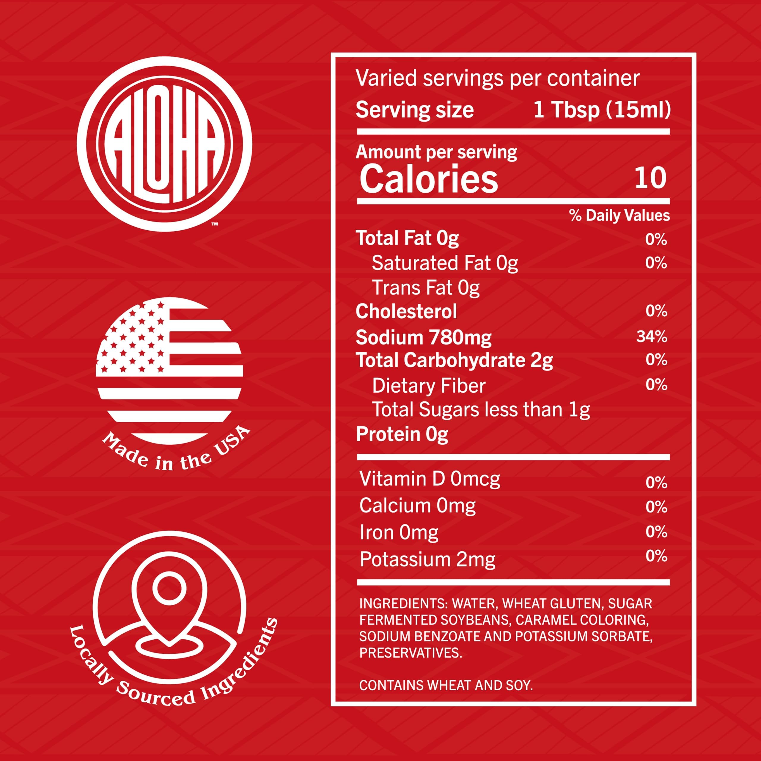 Aloha Shoyu Original Blend being poured to show smooth, balanced flavor for recipes.