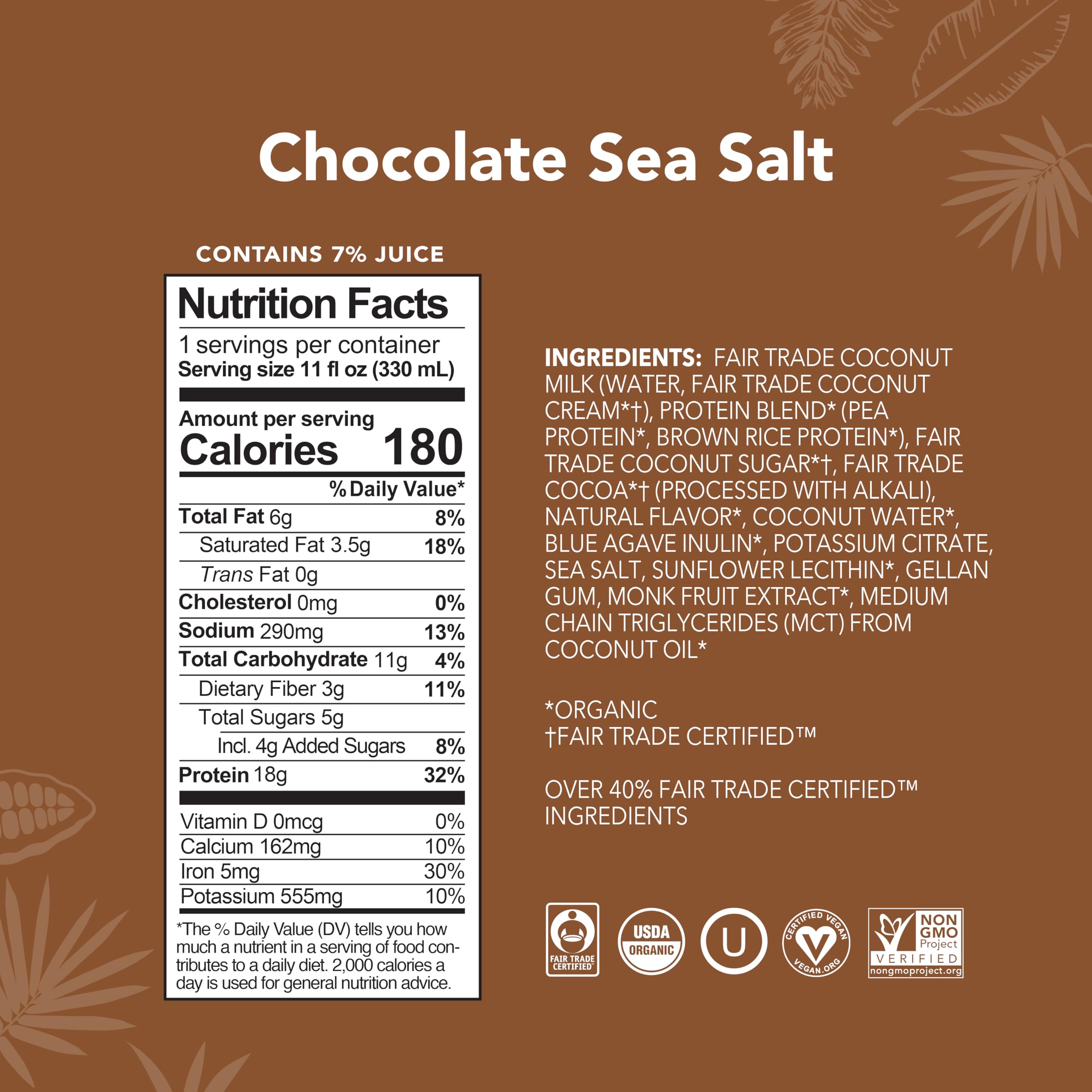 ALOHA Vanilla bottle highlights smooth plant-based protein option