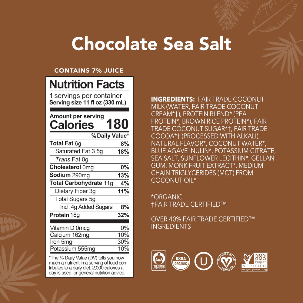 ALOHA Vanilla bottle highlights smooth plant-based protein option