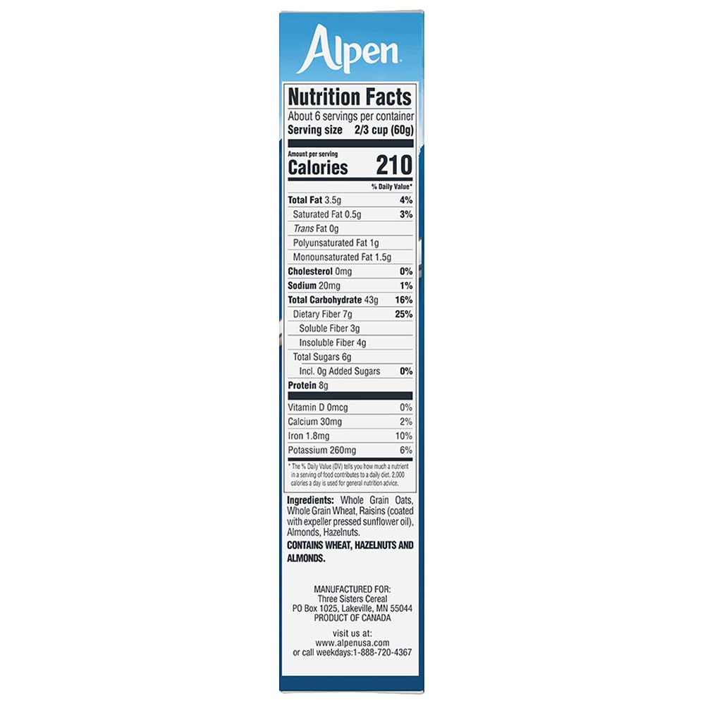 Alpen Muesli No Sugar Added used to make breakfast bars.