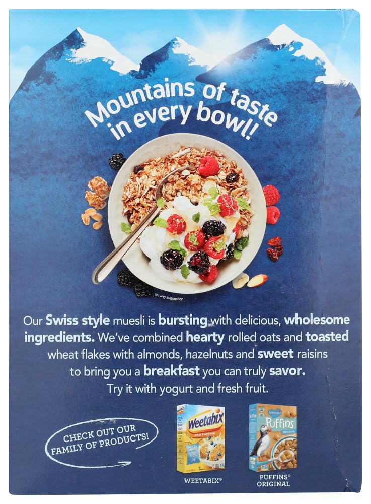 Alpen versatile muesli with milk or yogurt for quick, satisfying breakfasts.