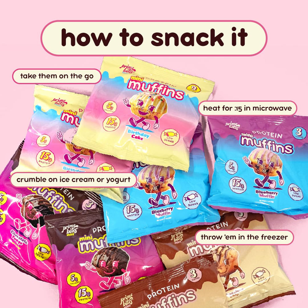 Prime Bites Minis soft texture: enjoyable bite with minimal fat and sugar