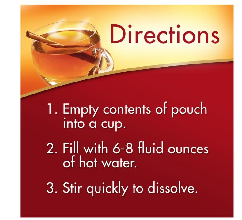 Alpine Spiced Apple Cider powder dispense close-up highlighting quick mix