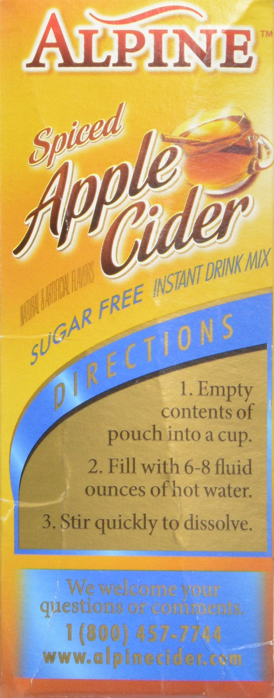 Alpine Spiced Apple Cider Sugar Free served over ice for a refreshing break