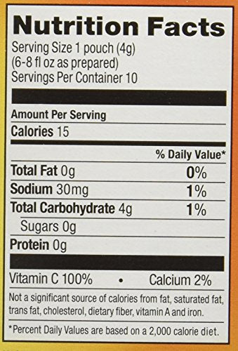 Close-up of Alpine Spiced Cider packets highlighting sugar-free apple flavor.