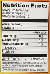Close-up of Alpine Spiced Cider packets highlighting sugar-free apple flavor.