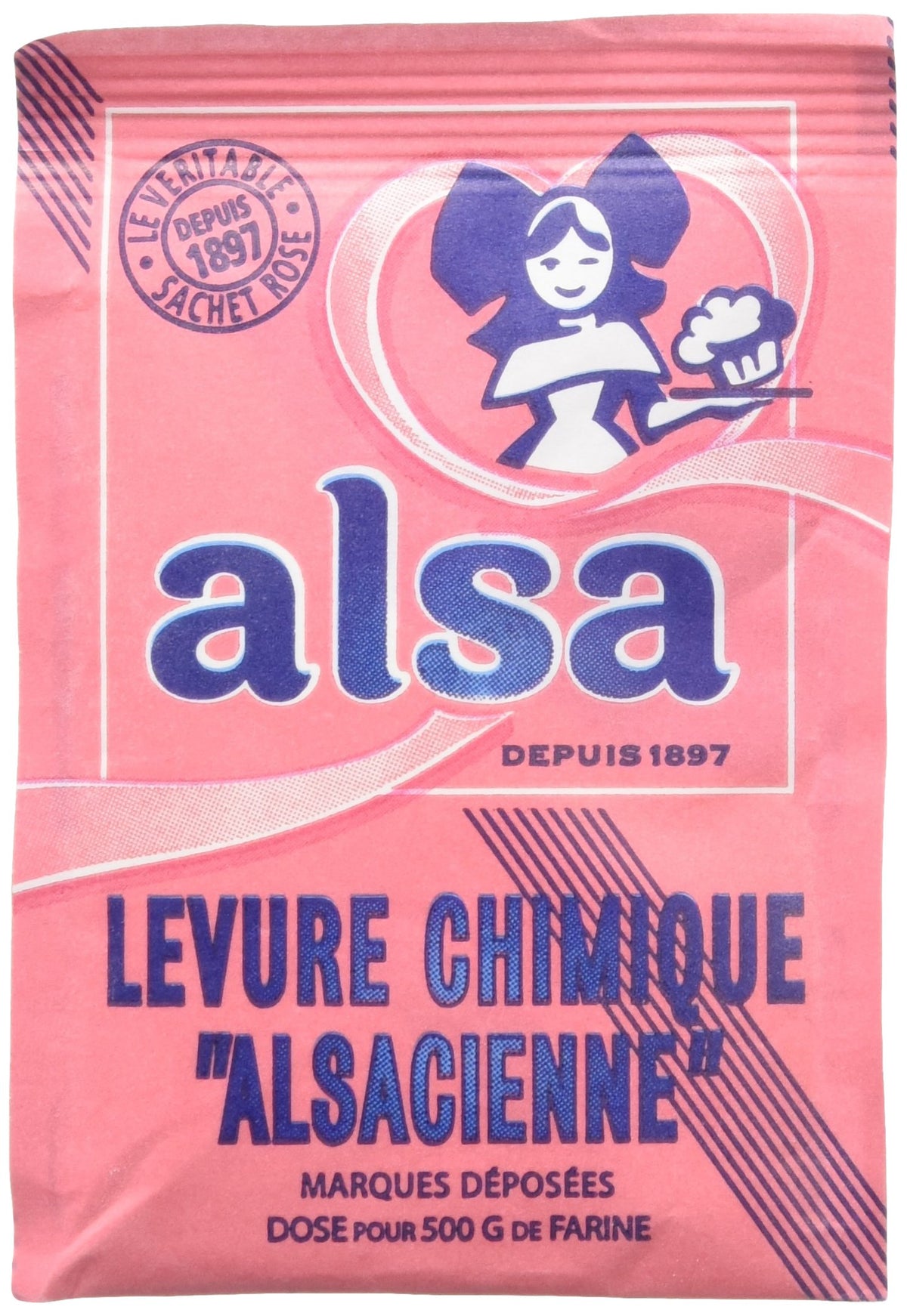 Alsa baking powder sachet pack for convenient, even-textured baking