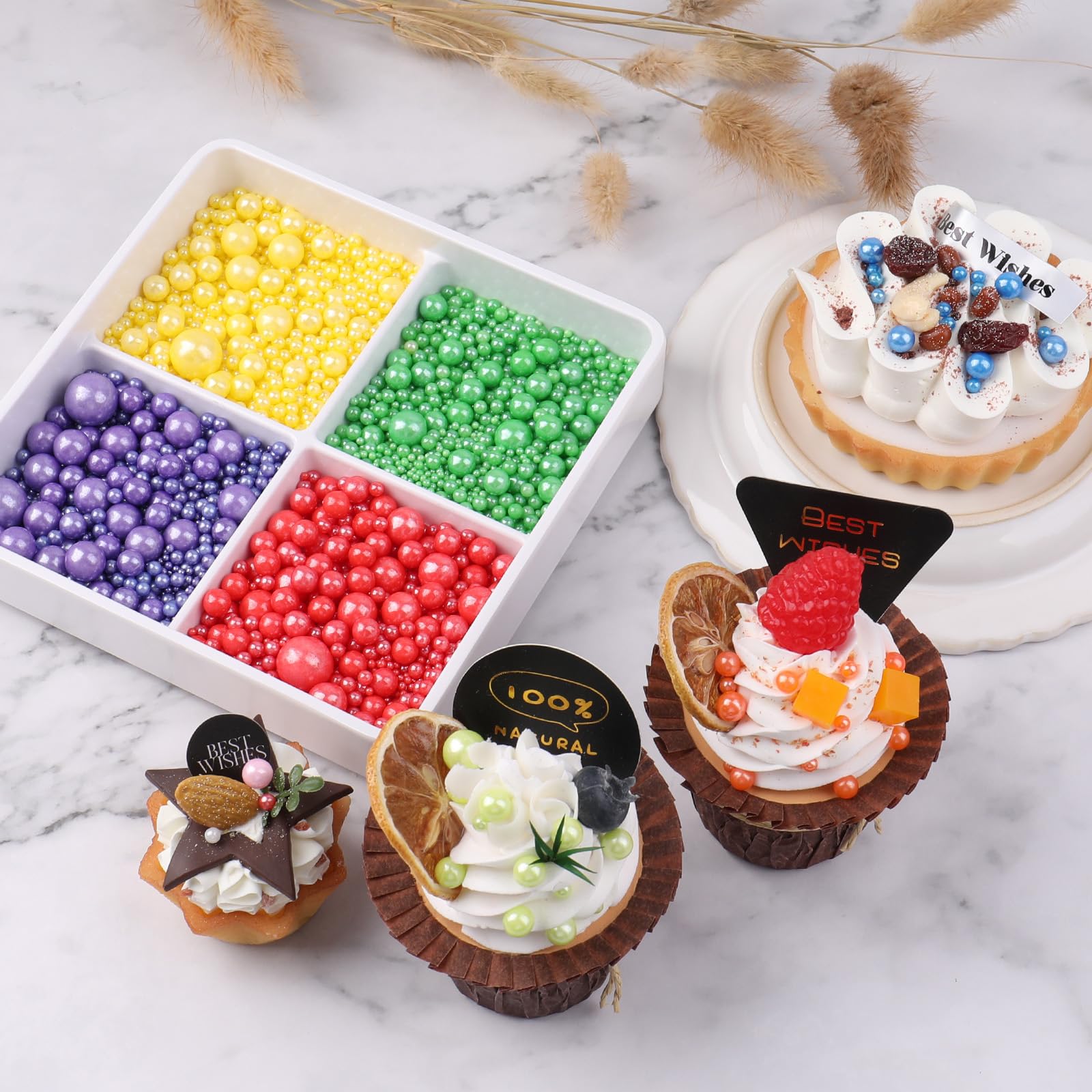 ALSOMTEC Party Sparkle Sprinkles elevate holiday treats with glamour.