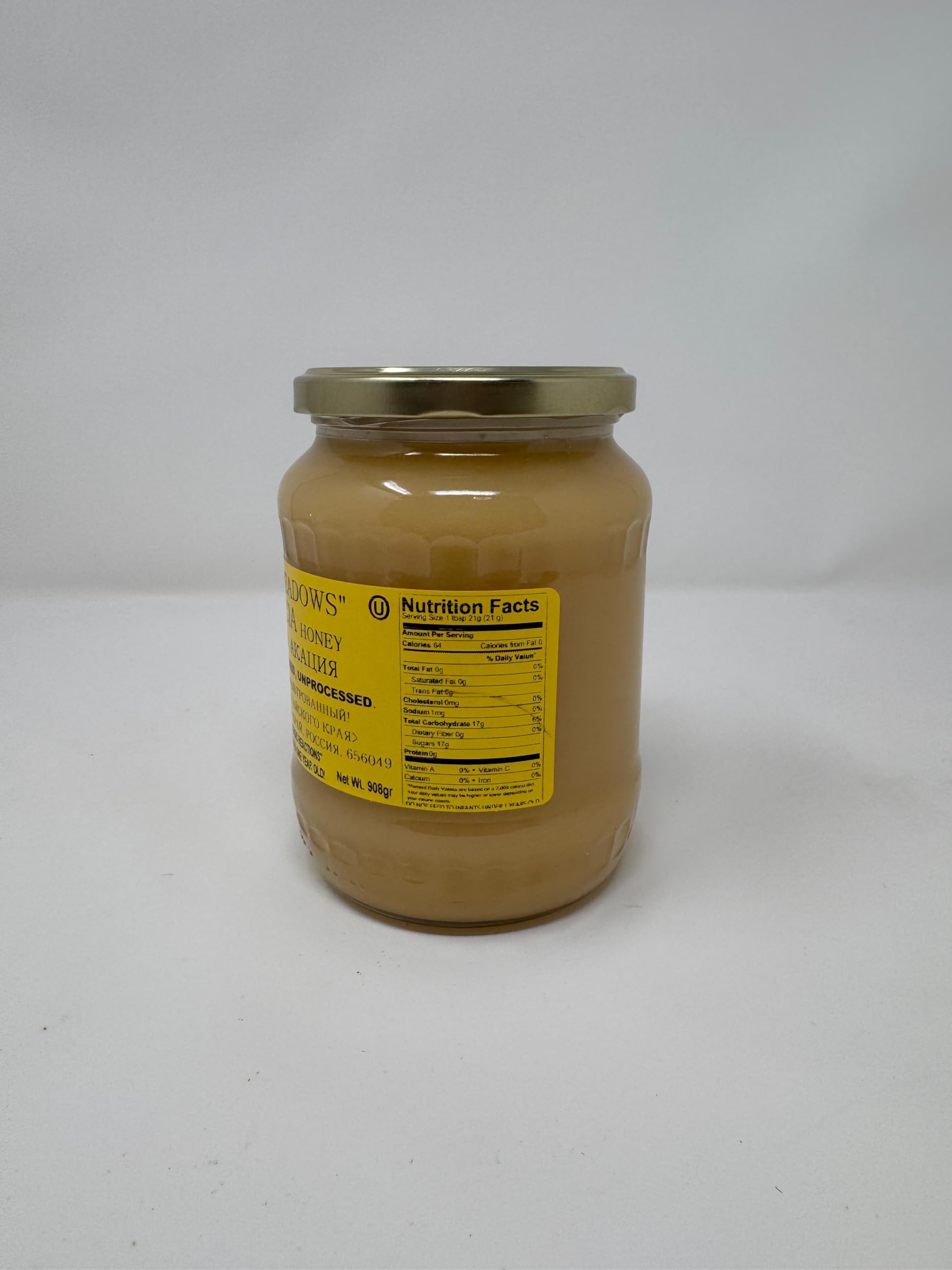 Altay Meadows Acacia Honey with glass jar packaging supports eco-conscious pantry.