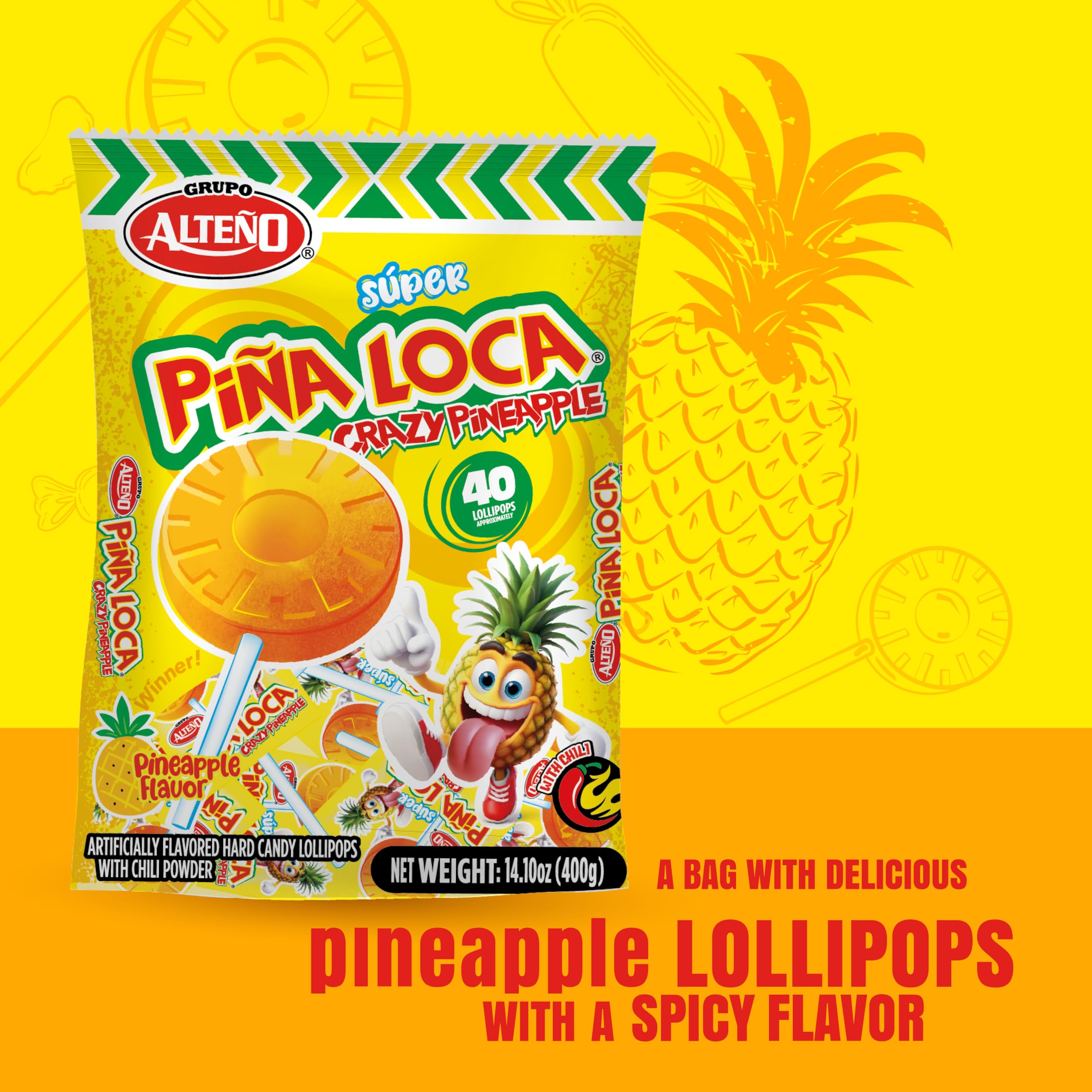 Alteño sweet spicy pineapple flavor adds a playful twist to dessert.
