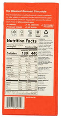 Alter Eco Orange Blackout bar slice on wood invites tasting and citrus notes.