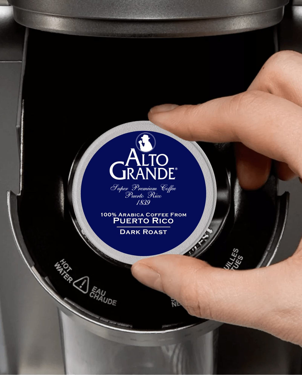 Alto Grande Puerto Rico Arabica origin highlighting origin and rich aroma.