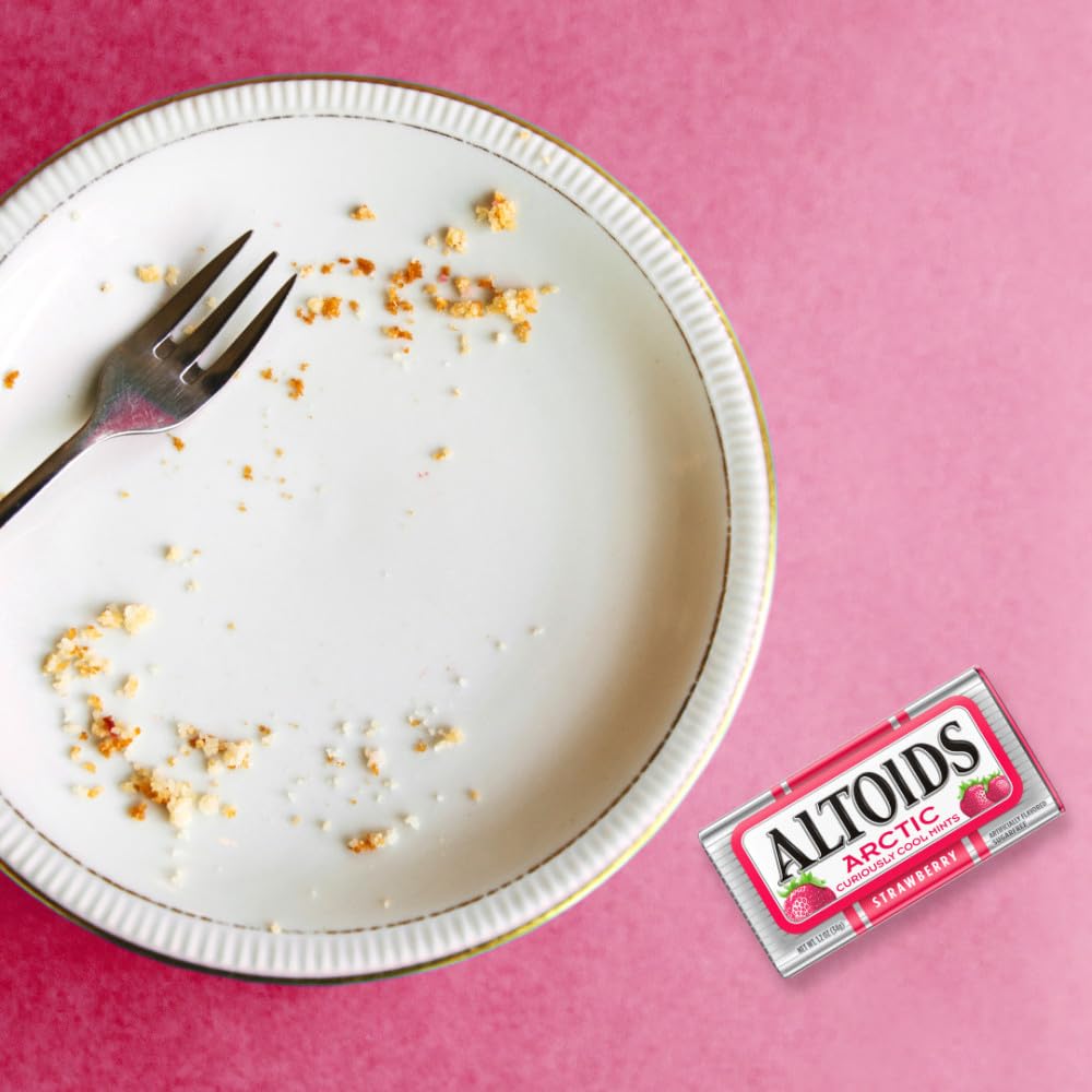 ALTOIDS Arctic Strawberry mints shared after dinner as a small treat
