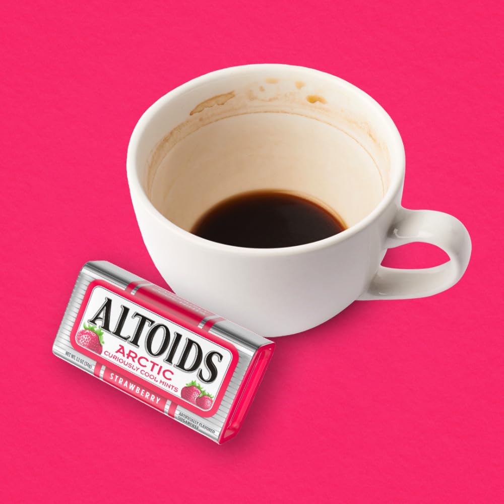 Gift-ready ALTOIDS Arctic Strawberry mints tin set for stockings or care packages