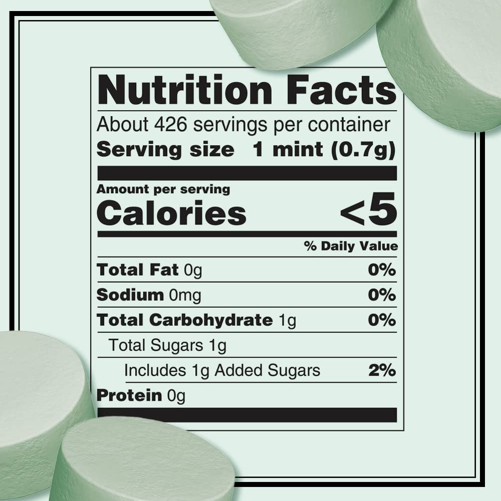 Altoids Spearmint mints tin side shows durable pocket-friendly design.
