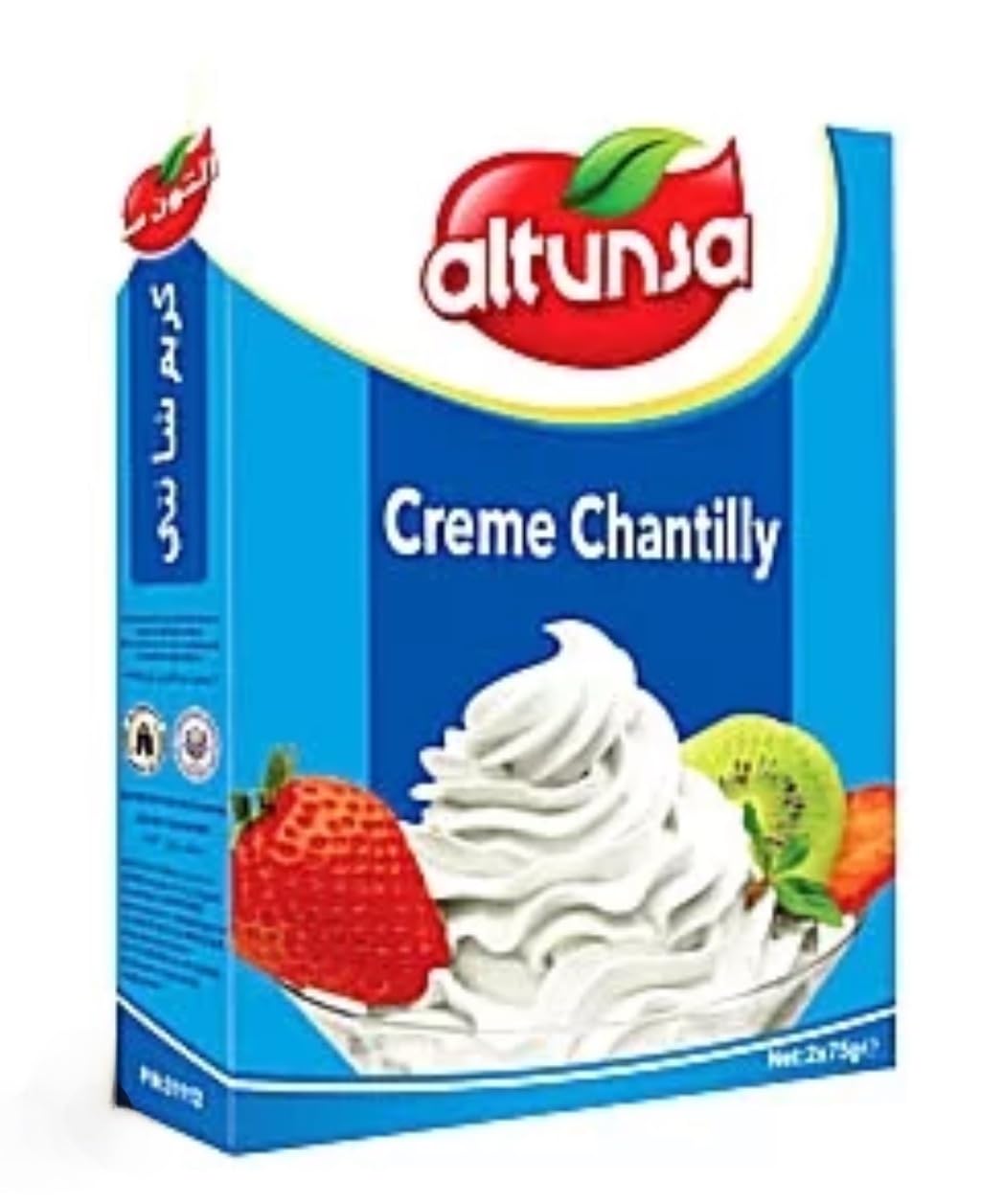 Altunsa's Creme Chantilly powder packets ready to whip for perfect dessert toppings.