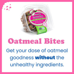 A plate of Alyssa’s Oatmeal Bites showcasing sugar-free, snackable treats.