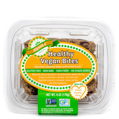 Alyssa's Vegan Oatmeal Bites cranberry close-up - protein-rich snack for on-the-go energy.