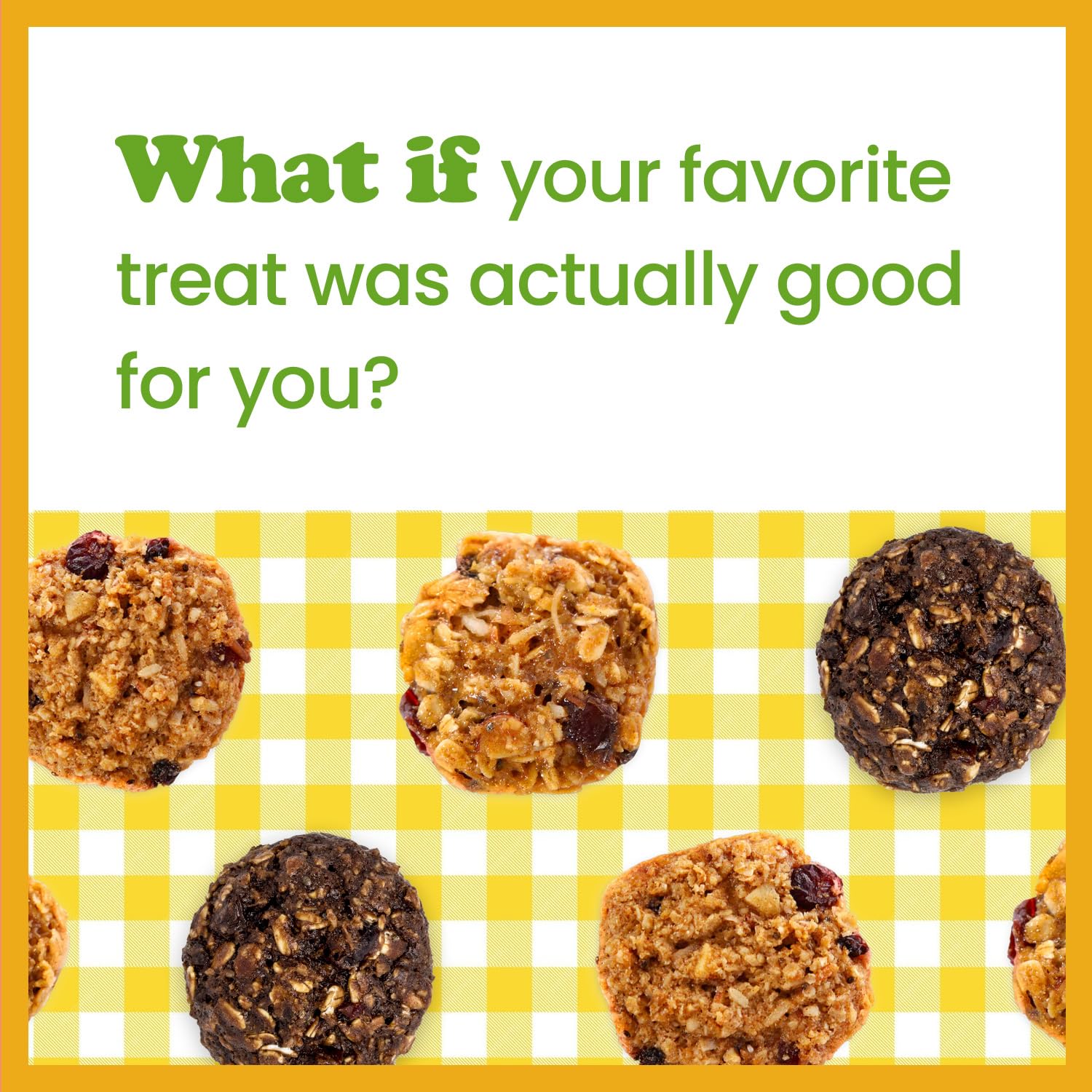 Alyssa's Vegan Oatmeal Bites dairy-free label - clear dairy-free option.