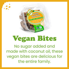 Alyssa's Vegan Oatmeal Bites on table, ready as a gluten-free treat.