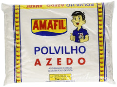 Amafil Sour Manioc Starch fine powder close-up ready to mix
