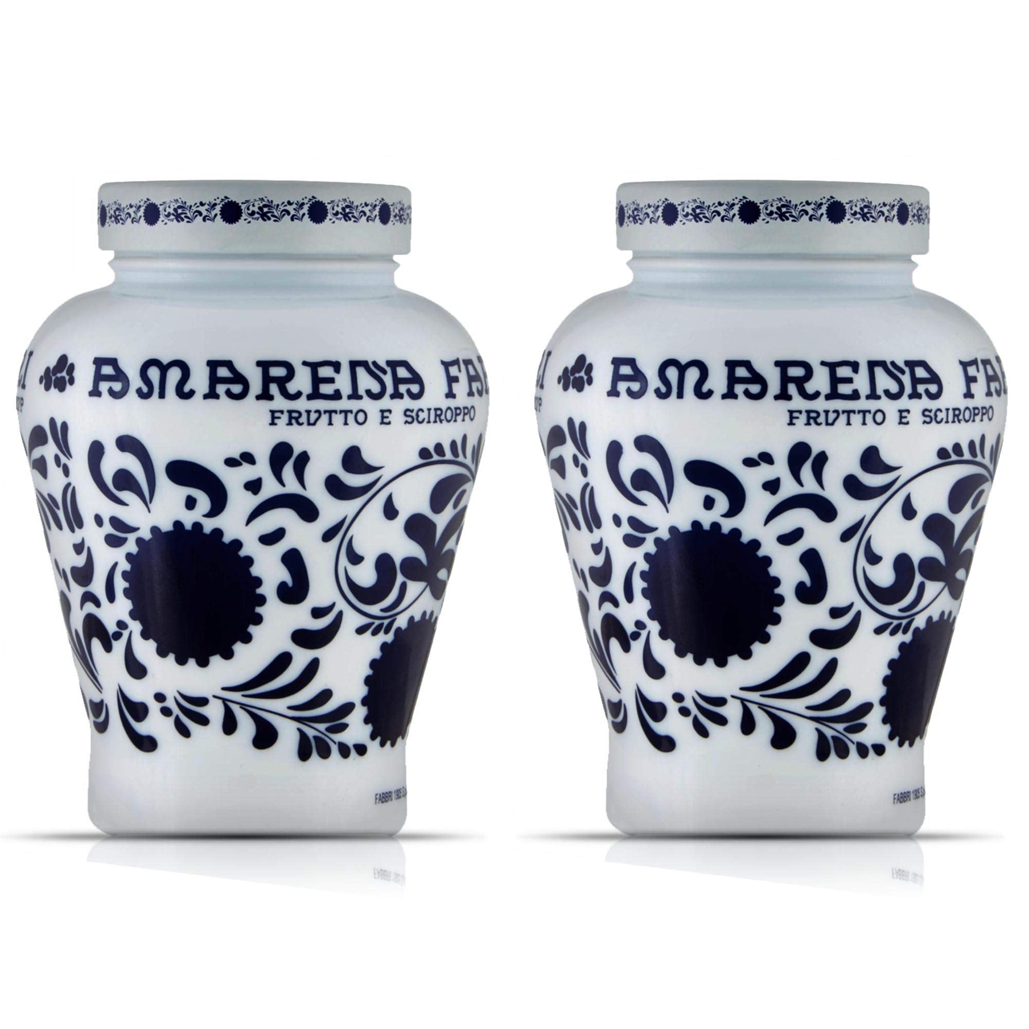 Amarena Fabbri jar close-up with glossy syrup for desserts