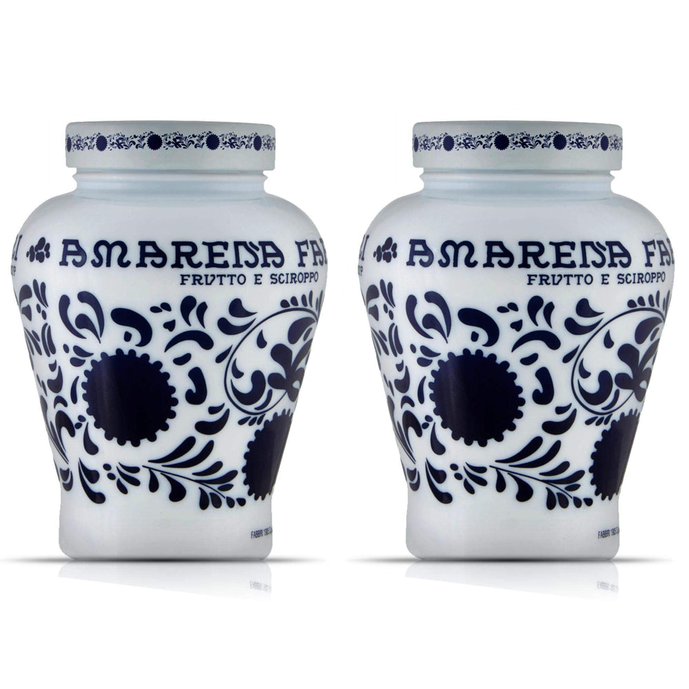 Amarena Fabbri jar close-up with glossy syrup for desserts