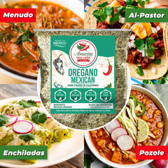 Amazing Chiles & Spices oregano bag seal showcasing freshness