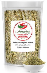 Amazing Chiles & Spices dried oregano leaves closeup highlighting aroma for recipes