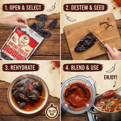 Amazing Chiles and Spices ground ancho chiles powder in bowl for sauces and mole