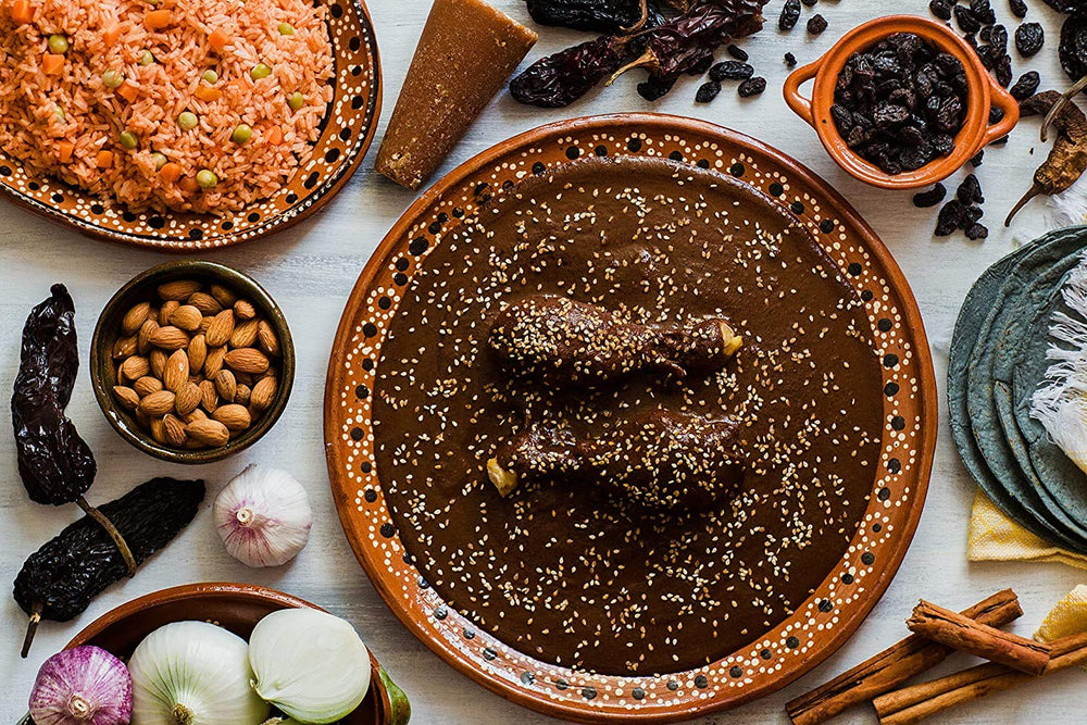 Amazing Chiles & Spices Guajillo Powder pour-over-tortilla shot adds flavorful enchiladas.