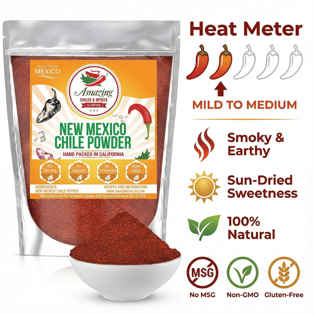 Amazing Chiles & Spices New Mexico Chili Powder perfect for stews and hearty dishes.