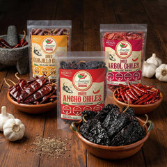 Amazing Chiles and Spices arbol chile dried for medium heat and vibrant salsas.
