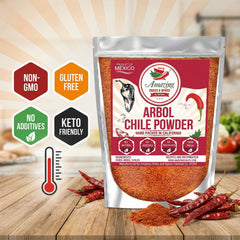 Taco seasoned with Amazing Chiles & Spices arbol powder for a smoky kick.