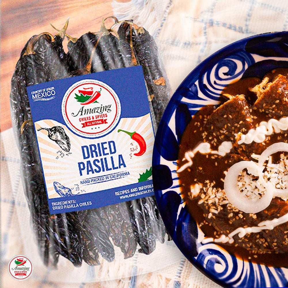 Amazing Chiles & Spices sauce-in-progress shot invites you to craft birria.