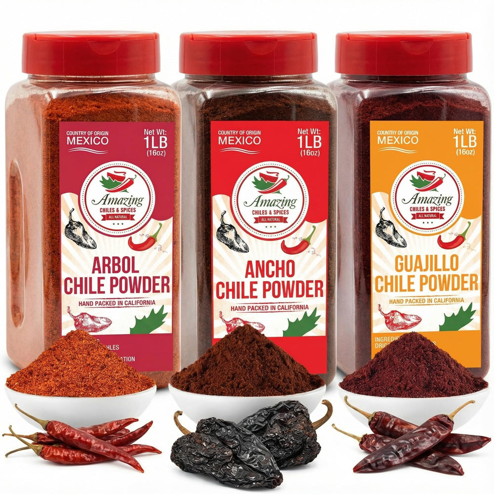 Amazing Chiles & Spices guajillo powder sprinkled into sauce for color.