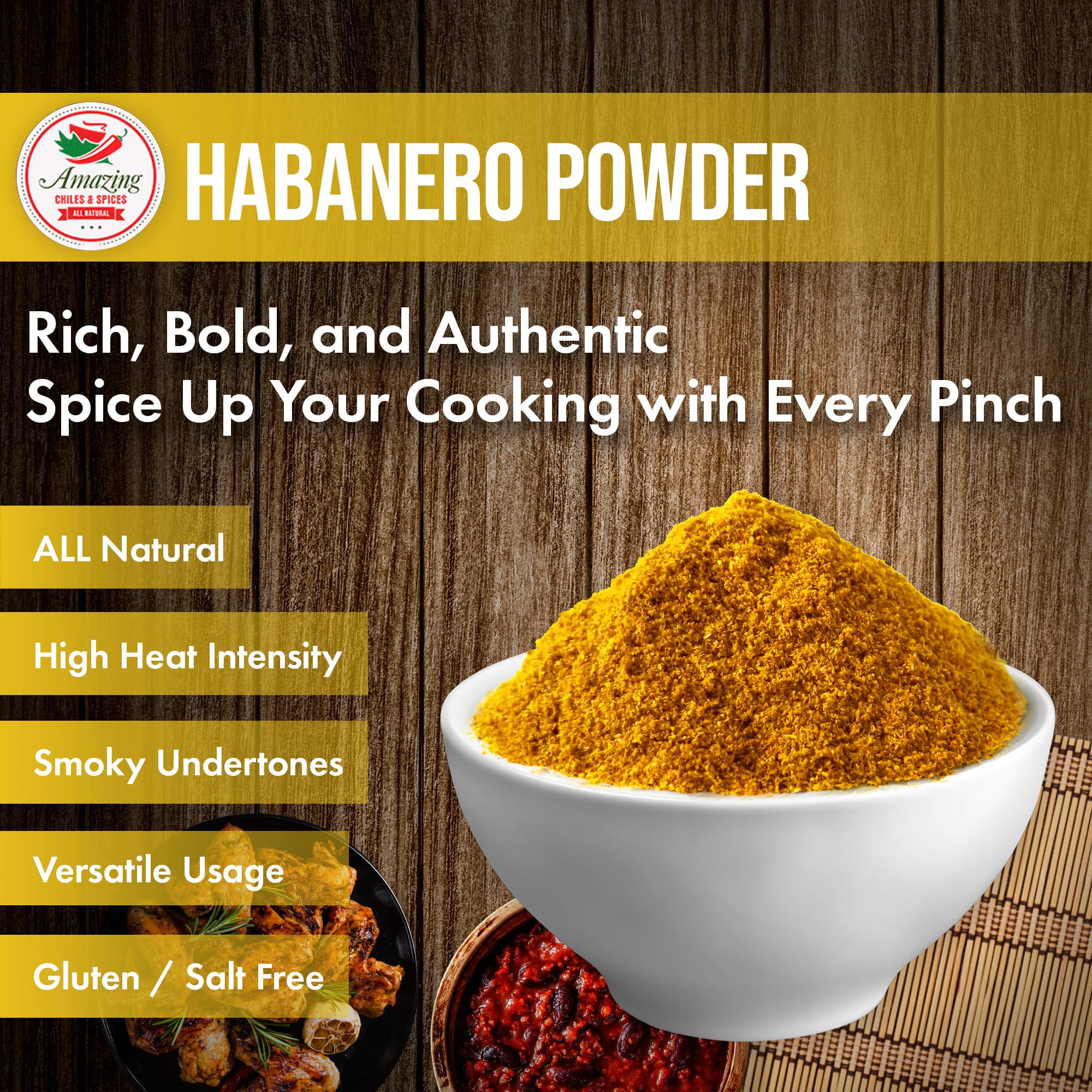 Pouring Amazing Chiles & Spices habanero powder for quick heat in recipes