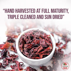 Hibiscus petals texture in 1lb bag by Amazing Chiles & Spices