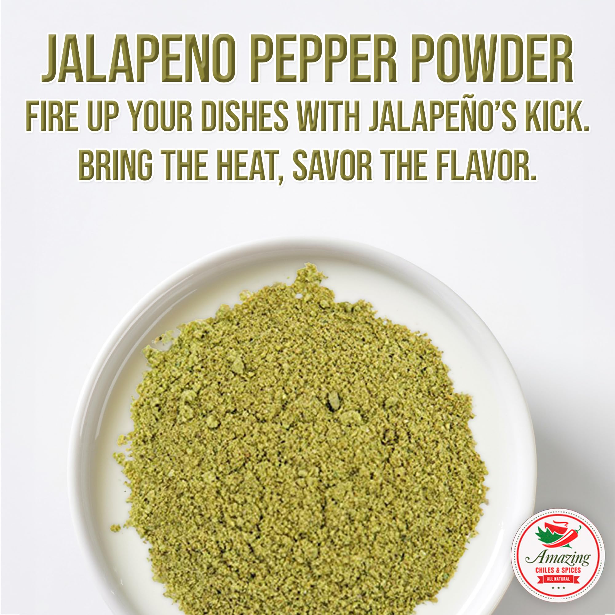 Jalapeno powder on spice rack signals premium seasoning