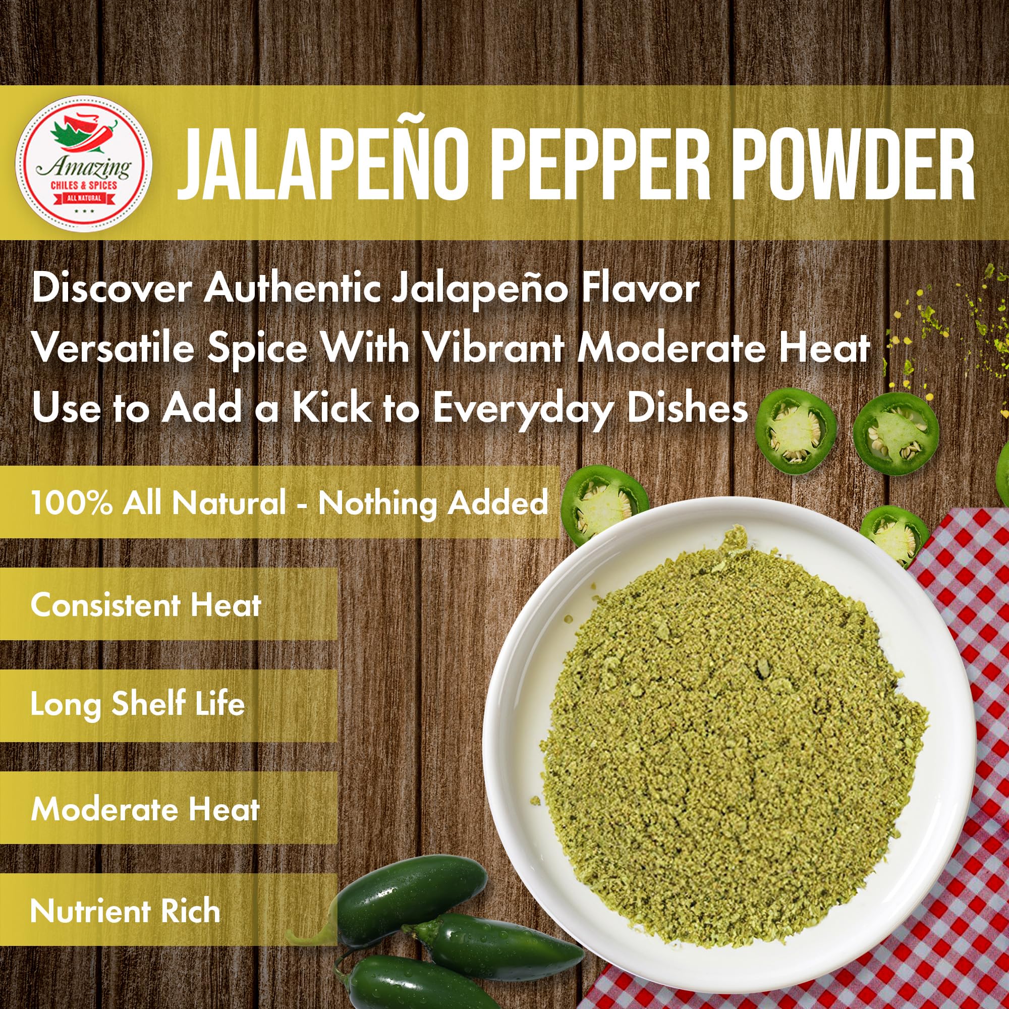 A scoop of jalapeno powder on salsa enhances flavor