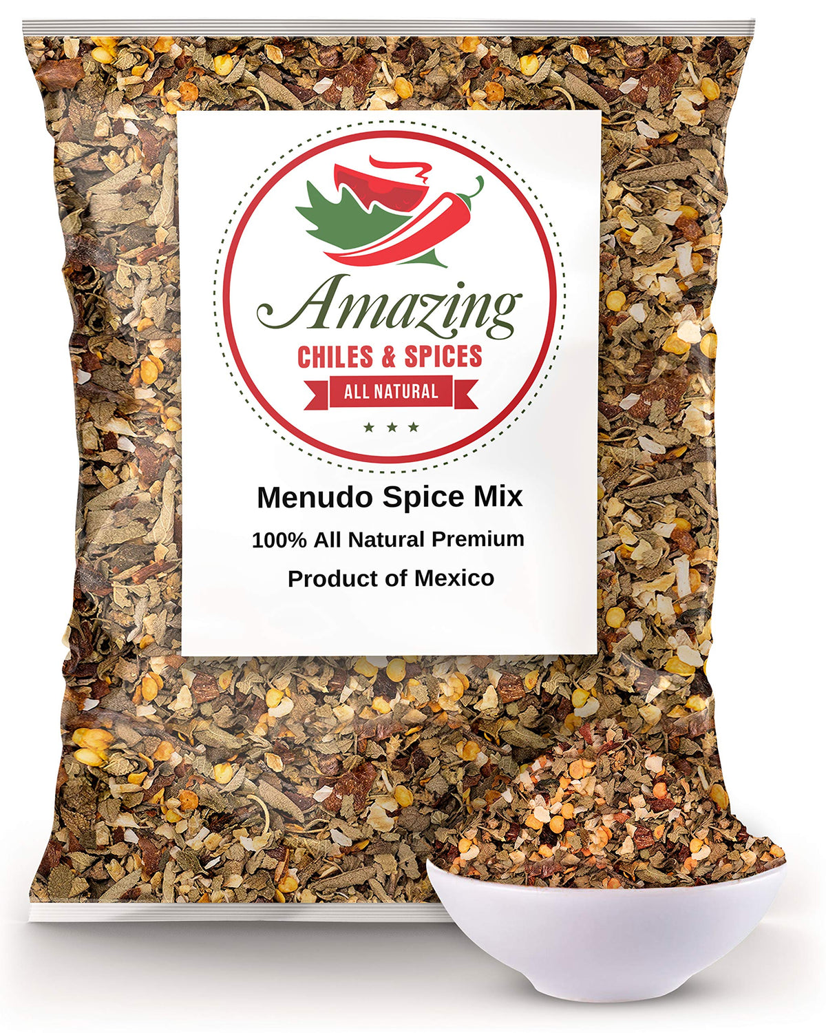 Amazing Chiles & Spices Menudo Spice Mix jar closeup for rich authentic flavor